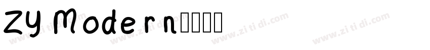 ZY Modern字体转换